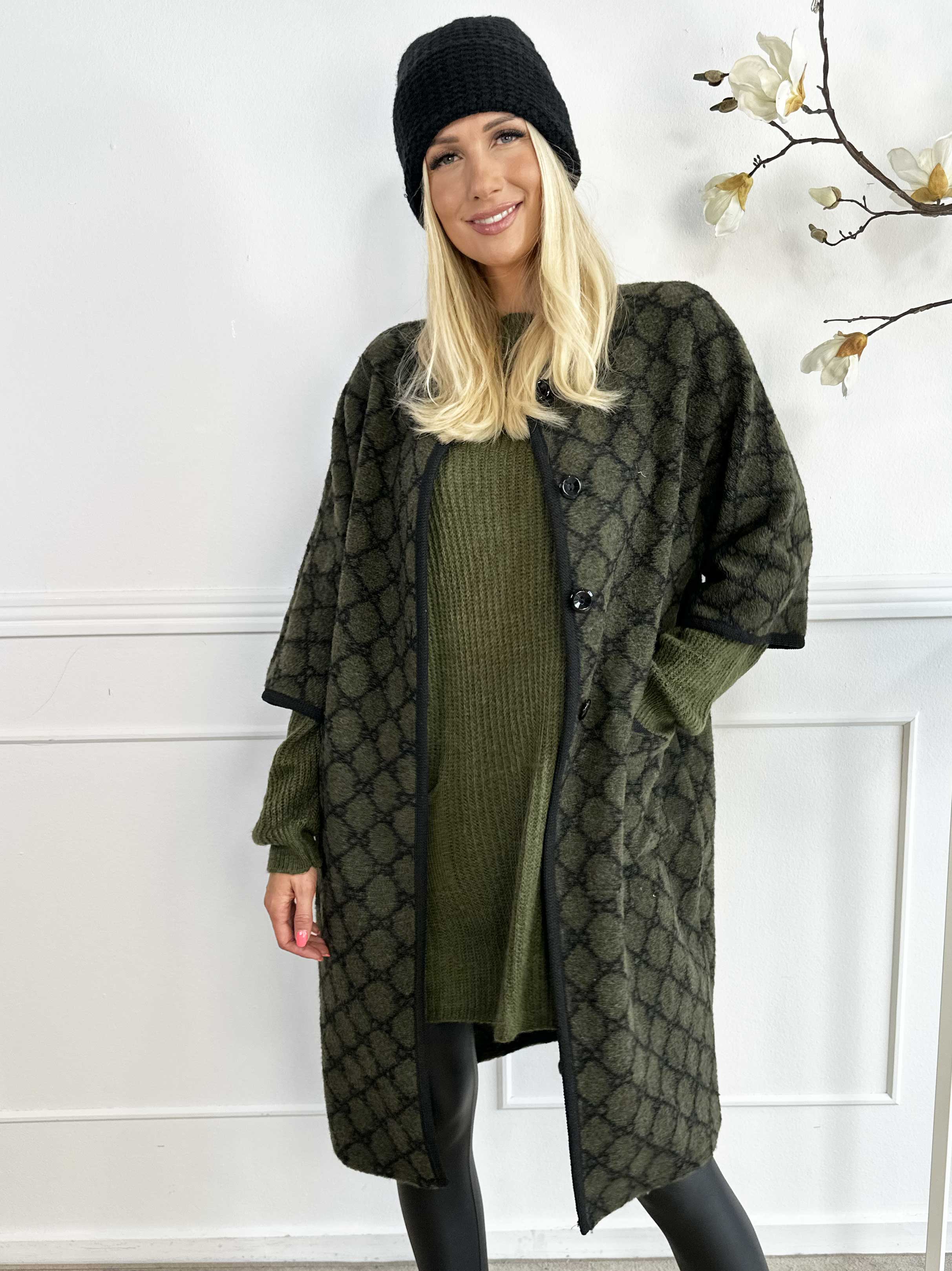 Arianna - Mønstret frakke